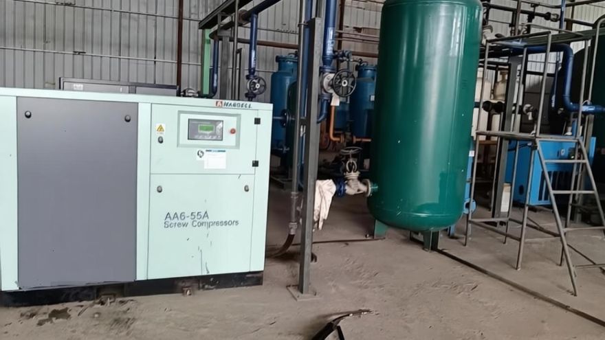 Two Hanbell AA6‑55A Screw Air Compressors